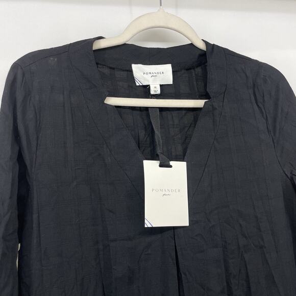 Tuckernuck Pomander Place Size XS Black Carolina Caftan Maxi Dress Cotton Midi - Picture 6 of 8